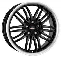 Bild Alutec Black Sun 8x17 Zoll/5x100 ET35 Racing Schwarz Doppel HornPolished Alufelgen